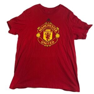 Adidas Manchester United Amplifier Tee Soccer Jersey Red‎ XL/TG